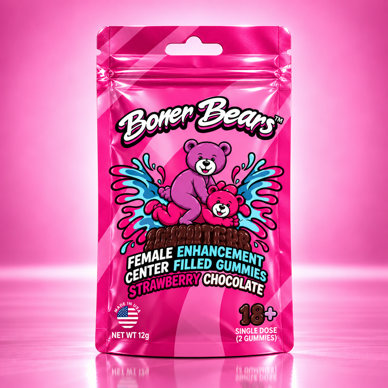 Bliss Bears — Female Enhancement Gummies - Strawberry Chocolate 
