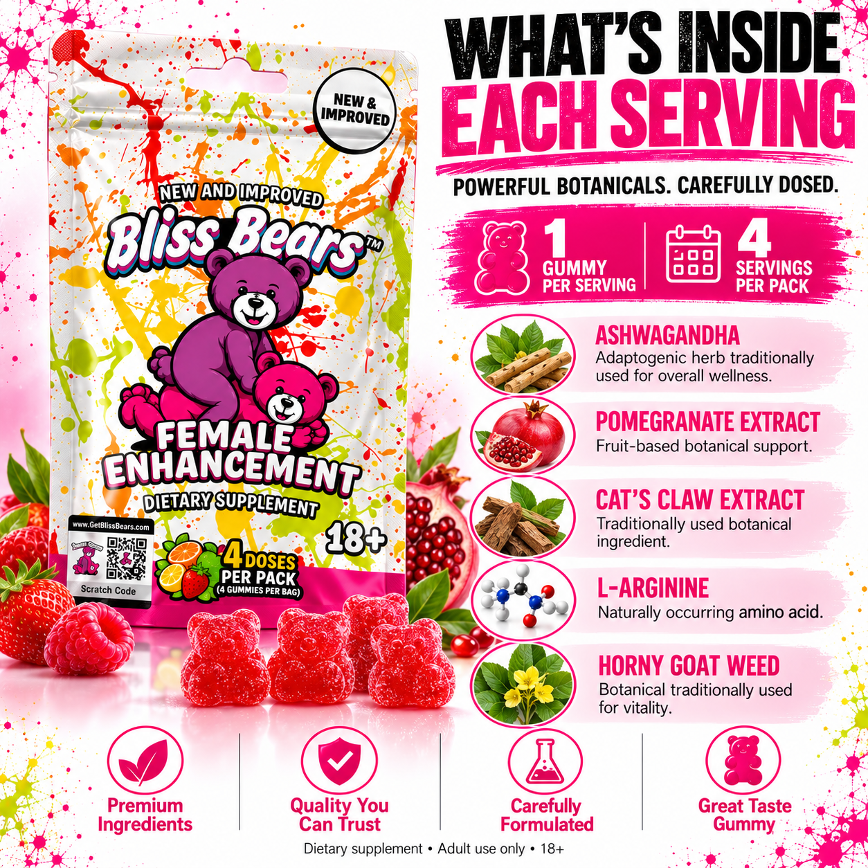 Bliss Bears — New Female Enhancement Gummies  — view 3
