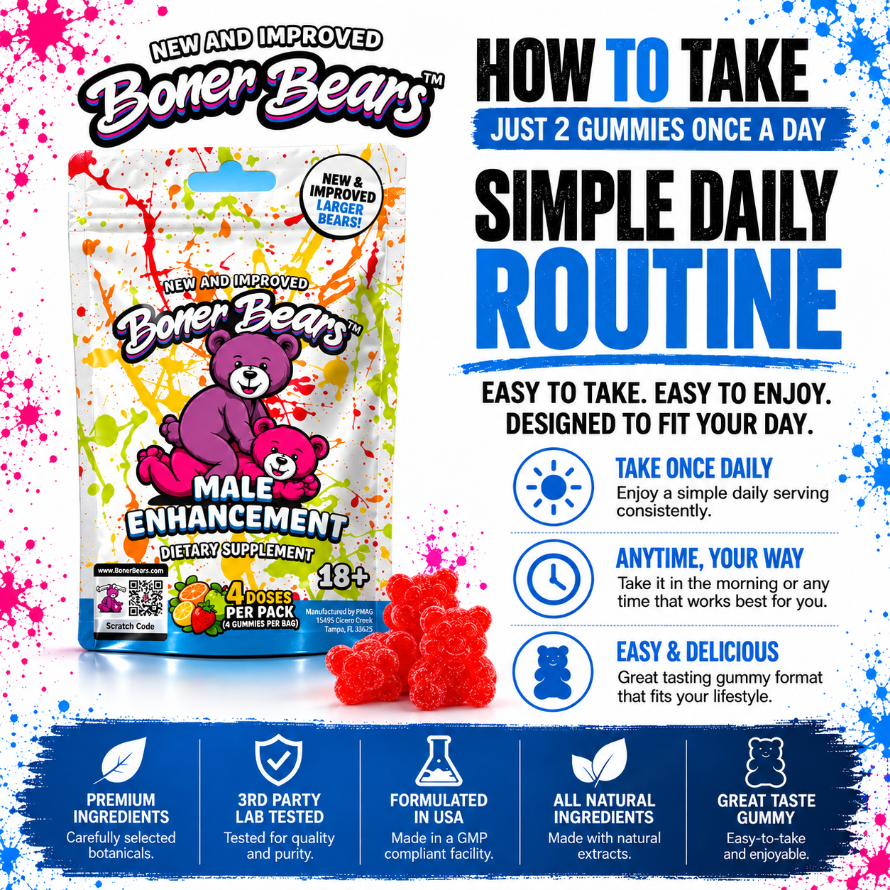 Boner Bears — Male Enhancement Gummies — view 3