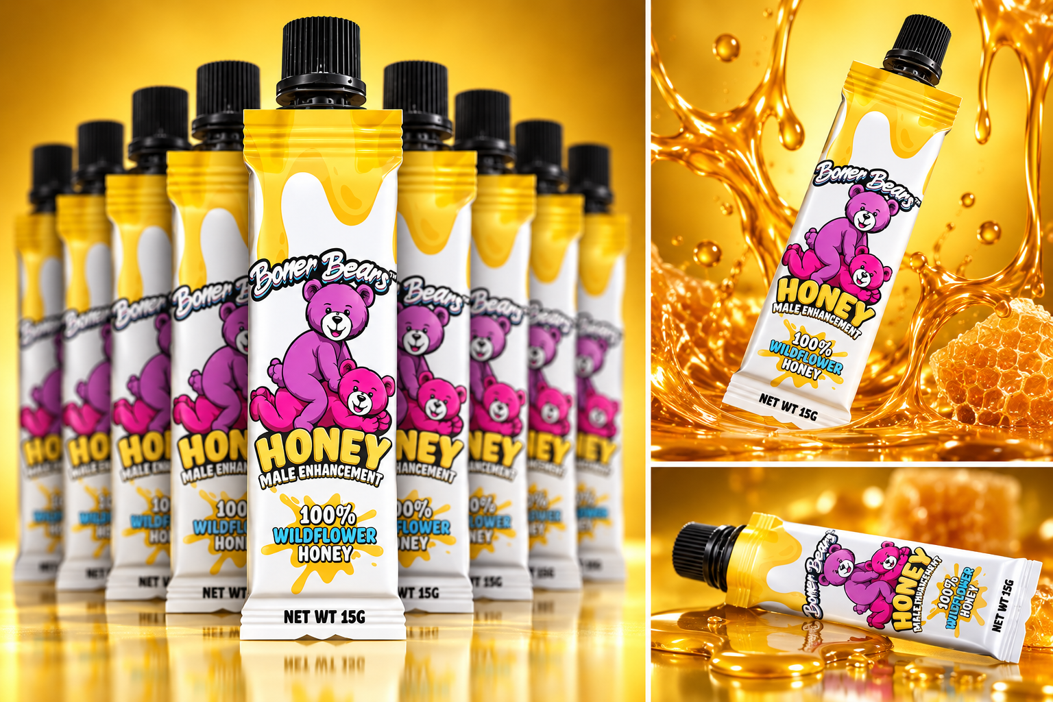 Boner Bears — Organic Wildflower Honey — вид 4